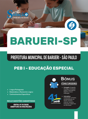 Apostila Prefeitura de Barueri - SP 2025 - PEB I - Educação Especial - Imagem 3