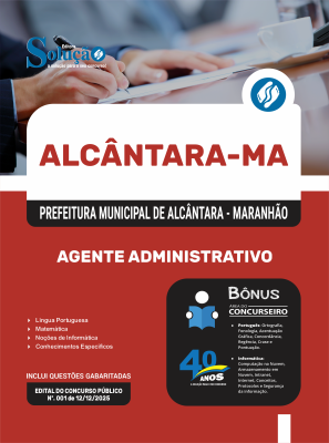 Apostila Prefeitura de Alcântara-MA 2026 - Agente Administrativo - Imagem 3