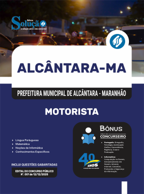Apostila Prefeitura de Alcântara-MA 2026 - Motorista - Imagem 3