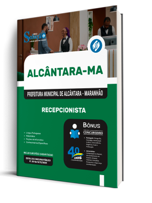 Apostila Prefeitura de Alcântara-MA 2026 - Recepcionista - Imagem 2