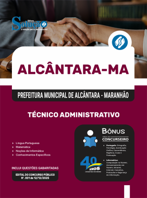 Apostila Prefeitura de Alcântara-MA 2026 - Técnico Administrativo - Imagem 3
