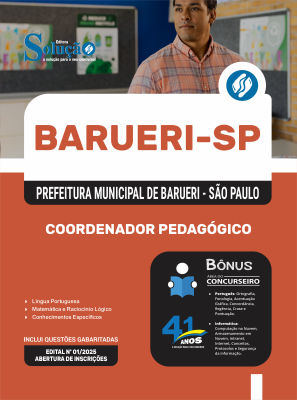 Apostila Prefeitura de Barueri - SP 2025 - Coordenador Pedagógico - Imagem 3