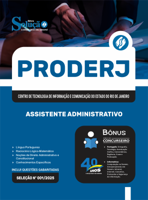 Apostila PRODERJ 2026 - Assistente Administrativo - Imagem 3