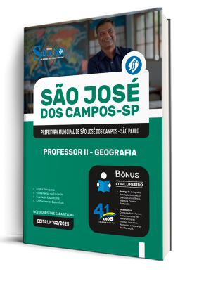 Apostila Prefeitura de São José dos Campos - SP 2025 - Professor II - Geografia - Imagem 2