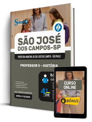 Apostila Prefeitura de São José dos Campos - SP 2026 - Professor II - História - Imagem 1