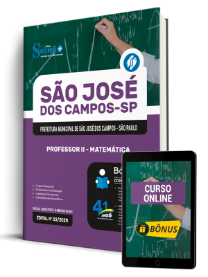 Apostila Prefeitura de São José dos Campos - SP 2026 - Professor II - Matemática - Imagem 1