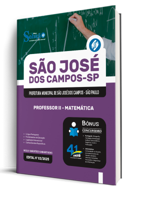 Apostila Prefeitura de São José dos Campos - SP 2026 - Professor II - Matemática - Imagem 2