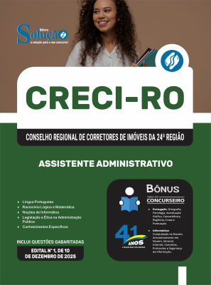 Apostila CRECI-RO 2026 - Assistente Administrativo - Imagem 3