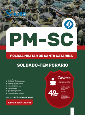 Apostila PM-SC 2026 em PDF - Soldado - Temporário - Imagem 1
