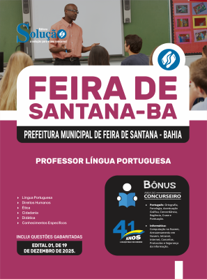 Apostila Prefeitura de Feira de Santana - BA 2025 - Professor de Língua Portuguesa - Imagem 3