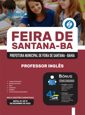 Apostila Prefeitura de Feira de Santana - BA 2025 - Professor de Inglês - Imagem 3