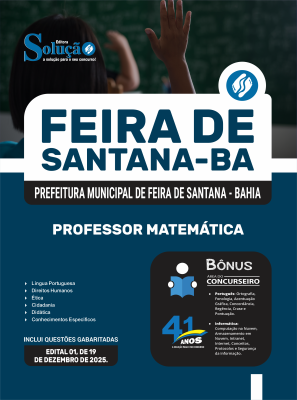 Apostila Prefeitura de Feira de Santana - BA 2025 - Professor de Matemática - Imagem 3