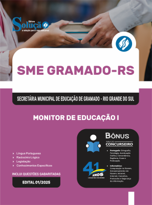Apostila SME Gramado-RS 2025 - Monitor de Educação I - Imagem 3