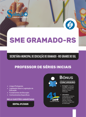 Apostila SME Gramado-RS 2025 - Professor de Séries Iniciais - Imagem 3