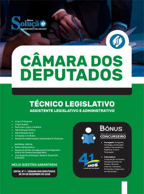 Apostila Câmara dos Deputados 2025 - Técnico Legislativo - Imagem 3