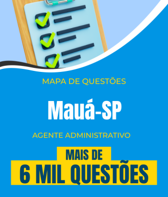 Mapa de Questões Online - Pref. Mauá-SP - Agente Administrativo - 6 Mil Questões - Imagem 1