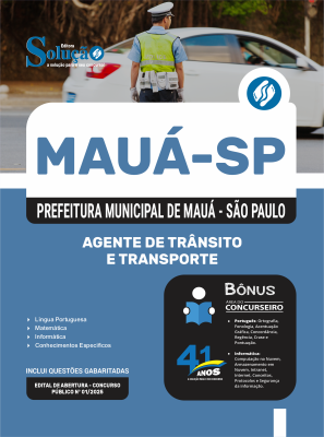 Apostila Prefeitura de Mauá - SP em PDF 2026 - Agente de Trânsito e Transporte - Imagem 1