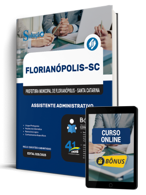 Apostila Prefeitura de Florianópolis - SC 2026 - Assistente Administrativo - Imagem 1