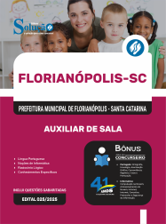 Apostila Prefeitura de Florianópolis em PDF - SC 2026 - Auxiliar de Sala
