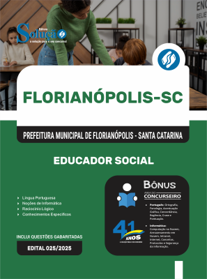 Apostila Prefeitura de Florianópolis - SC em PDF 2026 - Educador Social - Imagem 1