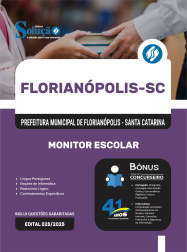 Apostila Prefeitura de Florianópolis - SC em PDF 2026 - Monitor Escolar