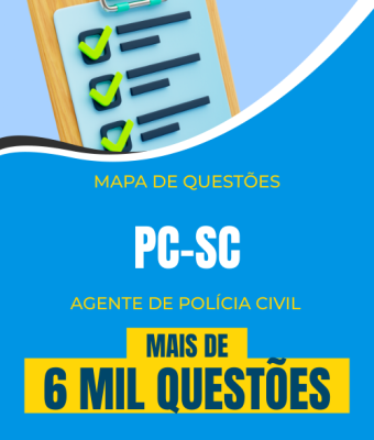 Mapa de Questões Online - PC-SC - Agente de Polícia Civil - 6 Mil Questões - Imagem 1