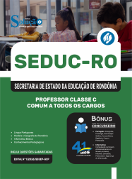Apostila SEDUC-RO 2026 em PDF - Comum a Todos os Cargos