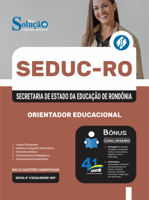 Apostila SEDUC-RO em PDF 2026 - Orientador Educacional - Imagem 1