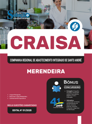 Apostila CRAISA-SP em PDF 2026 - Merendeira - Imagem 1