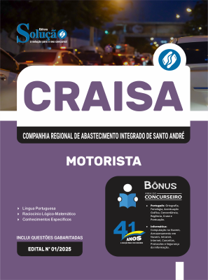 Apostila CRAISA-SP em PDF 2026 - Motorista - Imagem 1
