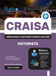 Apostila CRAISA-SP em PDF 2026 - Motorista