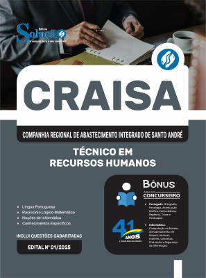 Apostila CRAISA-SP 2026 - Técnico em Recursos Humanos - Imagem 3