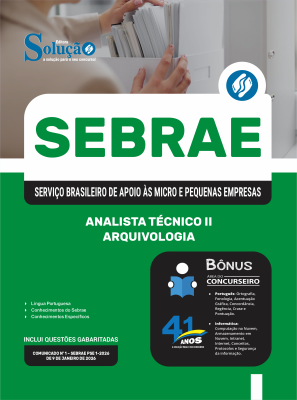 Apostila Sebrae 2026 - Analista Técnico II - Arquivologia - Imagem 3