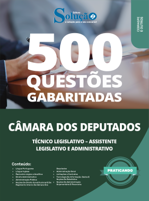 Caderno de Questões Câmara dos Deputados - Técnico Legislativo - 500 Questões Gabaritadas - Imagem 2