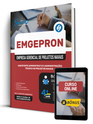 Apostila EMGEPRON 2026 - Técnico de Projetos Navais - Assistente Administrativo (Administração) - Imagem 1