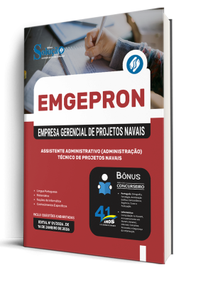 Apostila EMGEPRON 2026 - Técnico de Projetos Navais - Assistente Administrativo (Administração) - Imagem 2