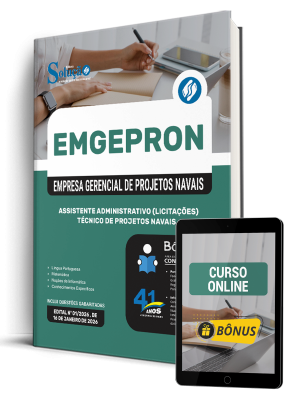 Apostila EMGEPRON 2026 - Técnico de Projetos Navais - Assistente Administrativo (Licitações) - Imagem 1