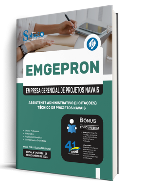 Apostila EMGEPRON 2026 - Técnico de Projetos Navais - Assistente Administrativo (Licitações) - Imagem 2