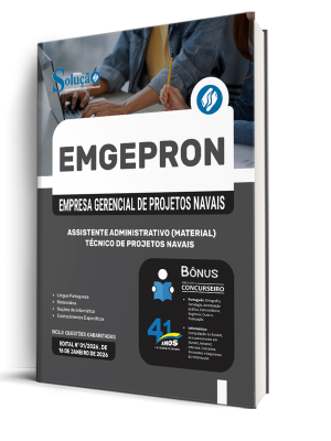 Apostila EMGEPRON 2026 - Técnico de Projetos Navais - Assistente Administrativo (Material) - Imagem 2