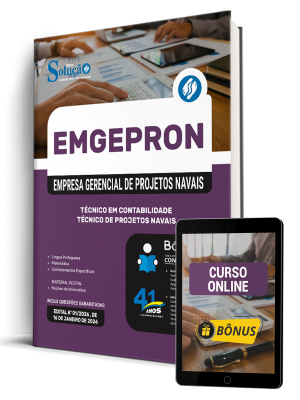 Apostila EMGEPRON 2026 - Técnico de Projetos Navais - Técnico de Contabilidade - Imagem 1