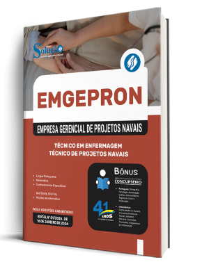Apostila EMGEPRON 2026 - Técnico de Projetos Navais - Técnico em Enfermagem - Imagem 2