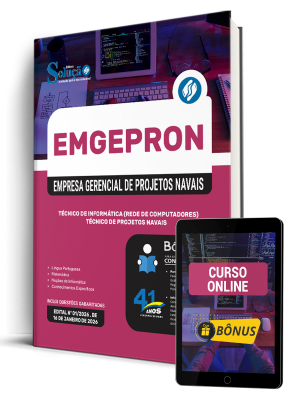 Apostila EMGEPRON 2026 - Técnico de Projetos Navais - Técnico de Informática - Imagem 1