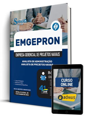 Apostila EMGEPRON 2026 - Analista de Projetos Navais - Analista de Administração - Imagem 1