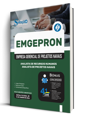 Apostila EMGEPRON 2026 - Analista de Projetos Navais - Analista de Recursos Humanos - Imagem 2