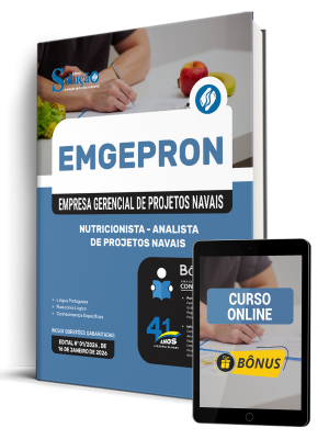 Apostila EMGEPRON 2026 - Analista de Projetos Navais - Nutricionista - Imagem 1