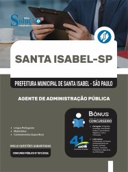 Apostila Prefeitura de Santa Isabel em PDF - SP 2026 - Agente de Administração Pública