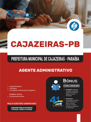 Apostila Prefeitura de Cajazeiras-PB 2026 - Agente Administrativo - Imagem 3