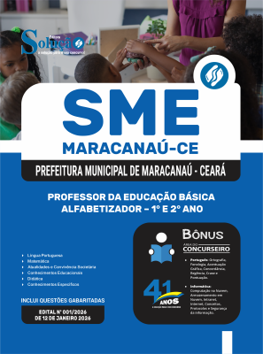 Apostila Prefeitura de Maracanaú - CE 2026 - Professor da Educação Básica - Alfabetizador – 1° e 2° Ano - Imagem 3