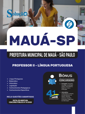 Apostila Prefeitura de Mauá em PDF - SP 2026 - PEB II - Língua Portuguesa - Imagem 1