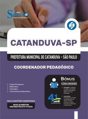 Apostila Prefeitura de Catanduva - SP em PDF 2026 - Coordenador Pedagógico - Imagem 1